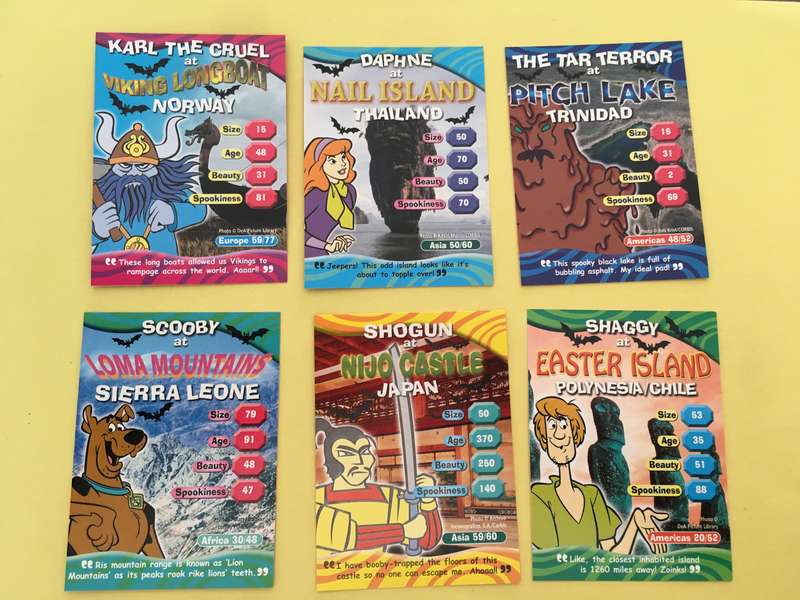 HANNA-BARBERA - SCOOBY-DOO - WORLD OF MYSTERY - PACK OF 6 CARDS