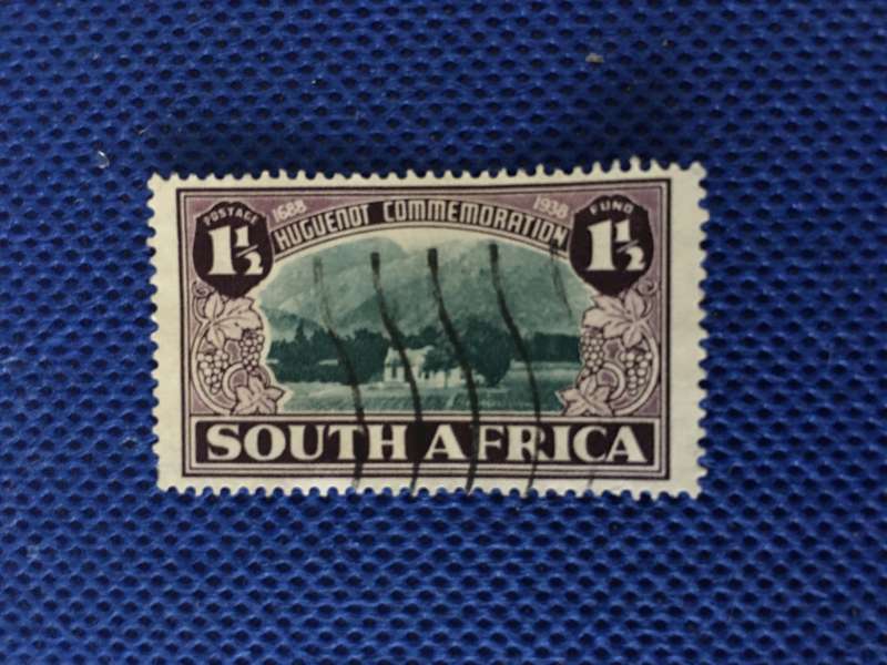 SOUTH AFRICA USED HUGUENOT STAMP