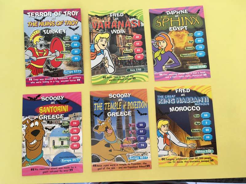 HANNA-BARBERA - SCOOBY-DOO - WORLD OF MYSTERY - PACK OF 6 CARDS