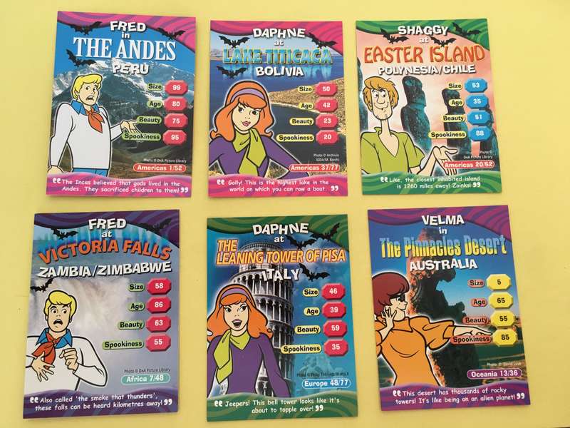 HANNA-BARBERA - SCOOBY-DOO - WORLD OF MYSTERY - PACK OF 6 CARDS
