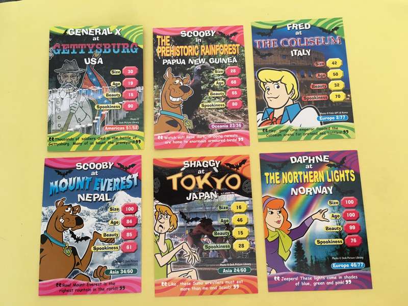 HANNA-BARBERA - SCOOBY-DOO - WORLD OF MYSTERY - PACK OF  6 CARDS