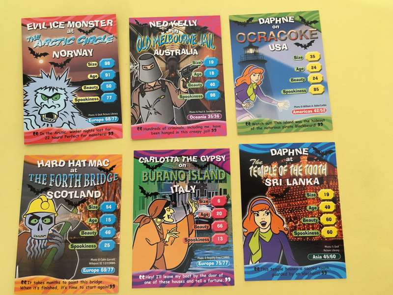 HANNA-BARBERA - SCOOBY-DOO - WORLD OF MYSTERY - PACK OF 6 CARDS