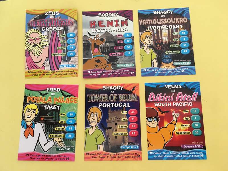 HANNA-BARBERA - SCOOBY-DOO - WORLD OF MYSTERY - PACK OF 6 CARDS
