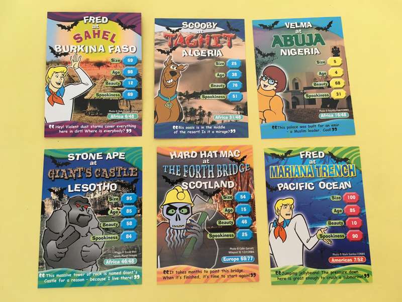 HANNA-BARBERA - SCOOBY-DOO - WORLD OF MYSTERY - PACK OF 6 CARDS