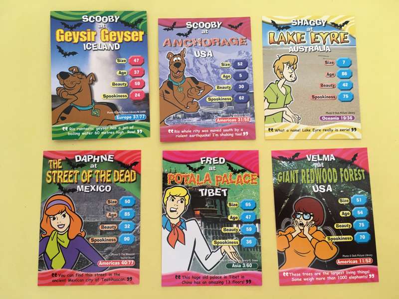 HANNA-BARBERA - SCOOBY-DOO - WORLD OF MYSTERY - PACK OF 6 CARDS