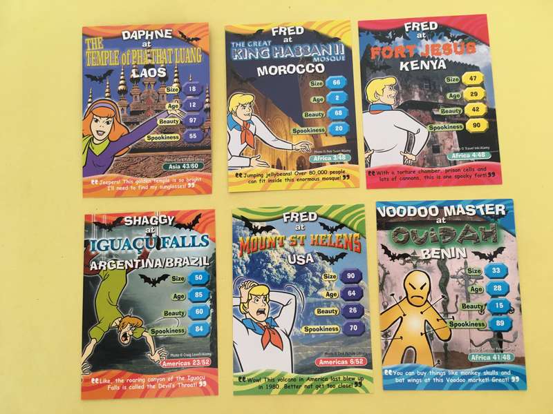 HANNA-BARBERA - SCOOBY-DOO - WORLD OF MYSTERY - PACK OF 6 CARDS