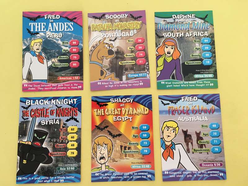 HANNA-BARBERA - SCOOBY-DOO - WORLD OF MYSTERY - PACK OF 6 CARDS