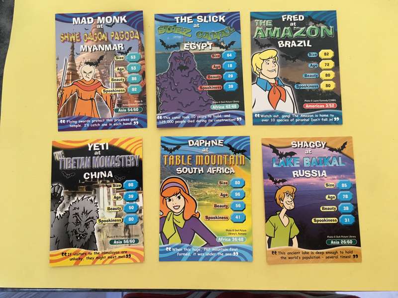 HANNA-BARBERA - SCOOBY-DOO - WORLD OF MYSTERY - PACK OF 6 CARDS
