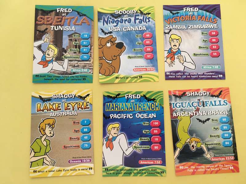 HANNA-BARBERA - SCOOBY-DOO - WORLD OF MYSTERY - PACK OF 6 CARDS