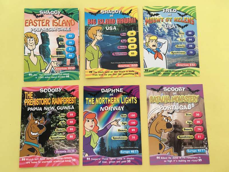 HANNA-BARBERA - SCOOBY-DOO - WORLD OF MYSTERY - PACK OF 6 CARDS