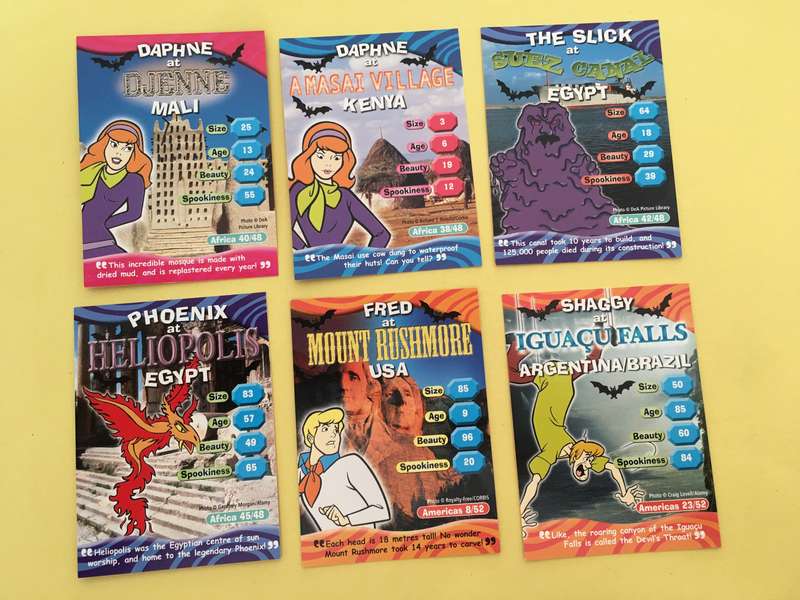 HANNA-BARBERA - SCOOBY-DOO - WORLD OF MYSTERY - PACK OF 6 CARDS