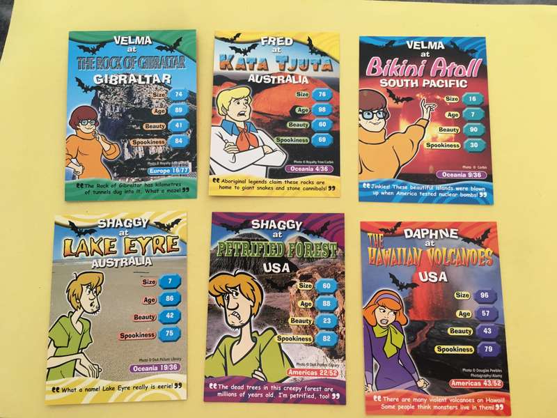 HANNA-BARBERA - SCOOBY-DOO - WORLD OF MYSTERY - PACK OF 6 CARDS