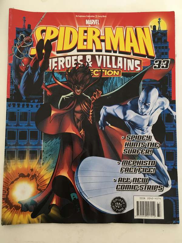 MARVEL COMICS - SPIDER-MAN - HEROES & VILLAINS COLLECTION -WITH 5 FREE  CARDS!!!! CARDS MAY VARY