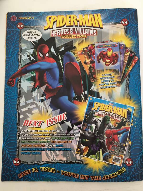 MARVEL COMICS - SPIDER-MAN - HEROES & VILLAINS COLLECTION -WITH 5 FREE  CARDS!!!! CARDS MAY VARY