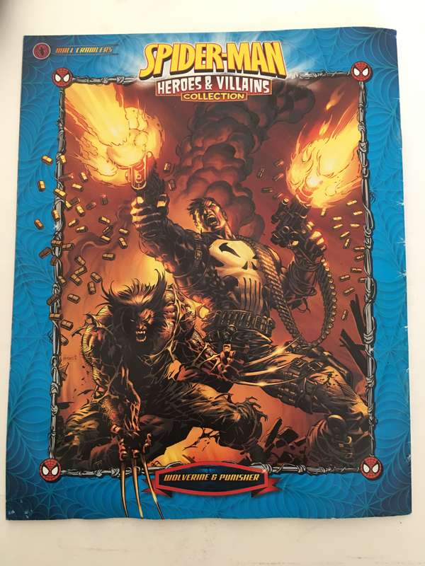 MARVEL COMICS - SPIDER-MAN - HEROES & VILLAINS COLLECTION -WITH 5 FREE  CARDS!!!! CARDS MAY VARY