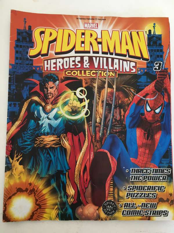 MARVEL COMICS - SPIDER-MAN - HEROES & VILLAINS COLLECTION -WITH 5 FREE  CARDS!!!! CARDS MAY VARY