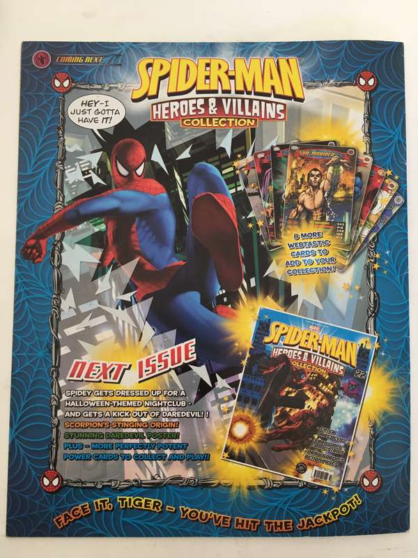 MARVEL COMICS - SPIDER-MAN - HEROES & VILLAINS COLLECTION -WITH 5 FREE  CARDS!!!! CARDS MAY VARY
