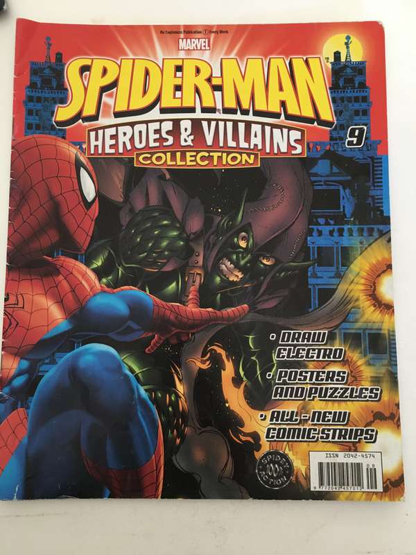 MARVEL COMICS - SPIDER-MAN - HEROES & VILLAINS COLLECTION -WITH 5 FREE  CARDS!!!! CARDS MAY VARY