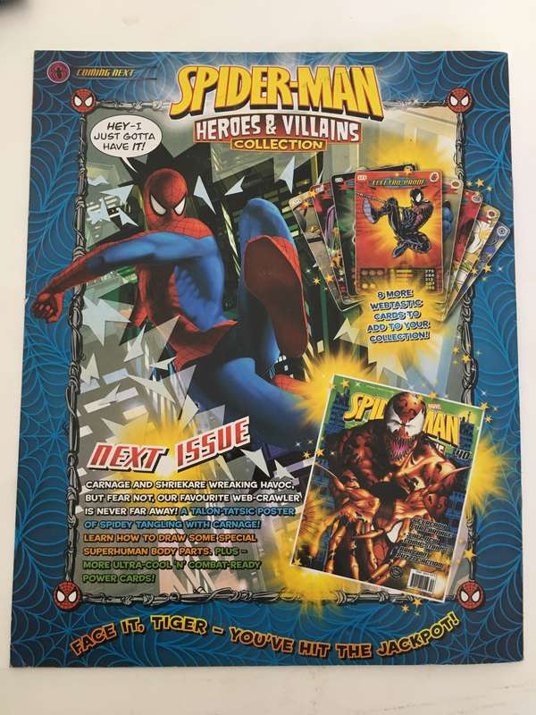 MARVEL COMICS - SPIDER-MAN - HEROES & VILLAINS COLLECTION -WITH 5 FREE  CARDS!!!! CARDS MAY VARY