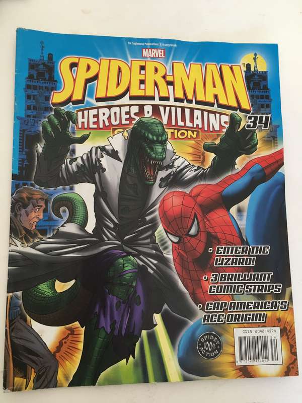 MARVEL COMICS - SPIDER-MAN - HEROES & VILLAINS COLLECTION -WITH 5 FREE  CARDS!!!! CARDS MAY VARY
