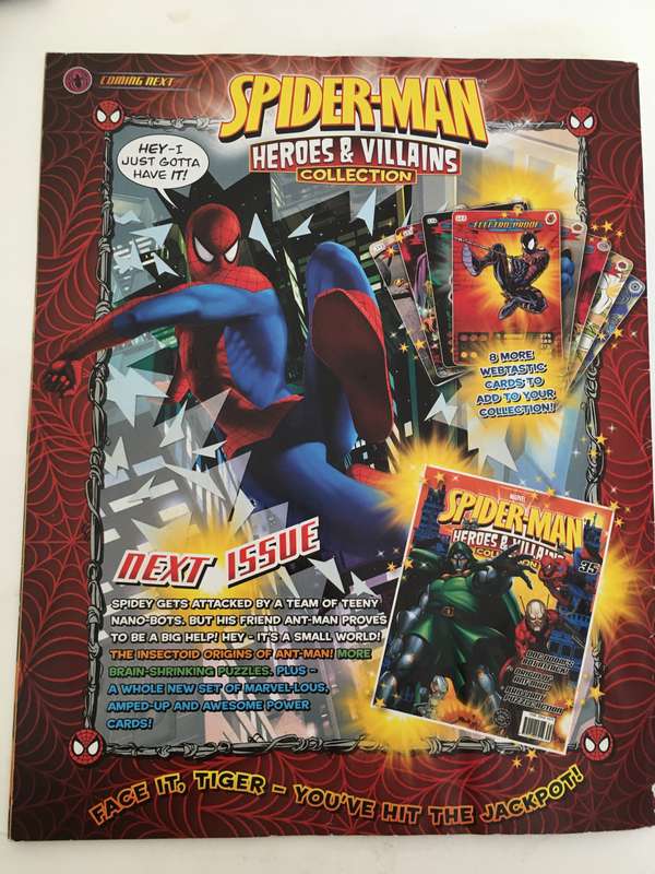 MARVEL COMICS - SPIDER-MAN - HEROES & VILLAINS COLLECTION -WITH 5 FREE  CARDS!!!! CARDS MAY VARY
