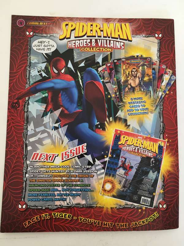 MARVEL COMICS - SPIDER-MAN - HEROES & VILLAINS COLLECTION -WITH 5 FREE  CARDS!!!! CARDS MAY VARY