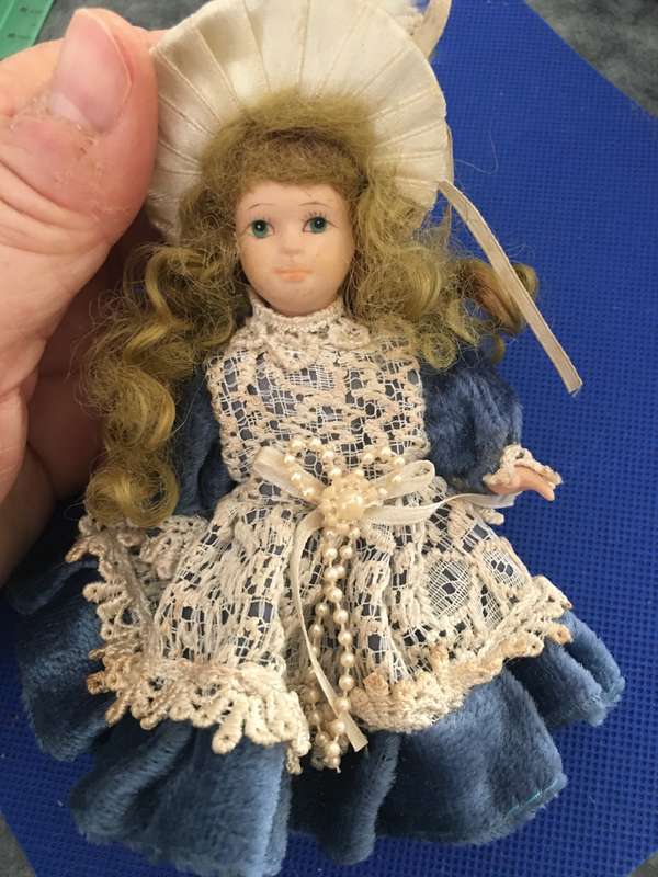 VINTAGE PORCELAIN SMALL DOLL