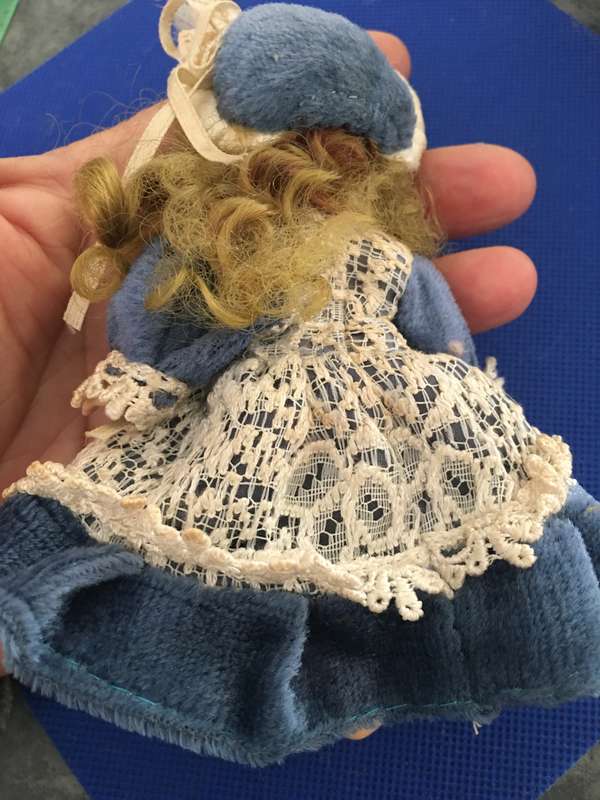 VINTAGE PORCELAIN SMALL DOLL
