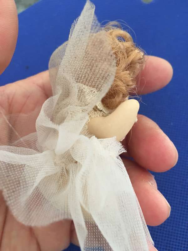 LOVELY VINTAGE  SMALL PORCELAIN  DOLL