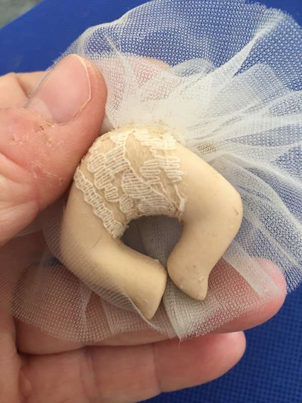 LOVELY VINTAGE  SMALL PORCELAIN  DOLL