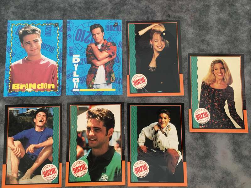 BEVERLY HILLS 90210  - 1991 TRADING CARDS FROM THE SERIES PACK OF  7 CARDS