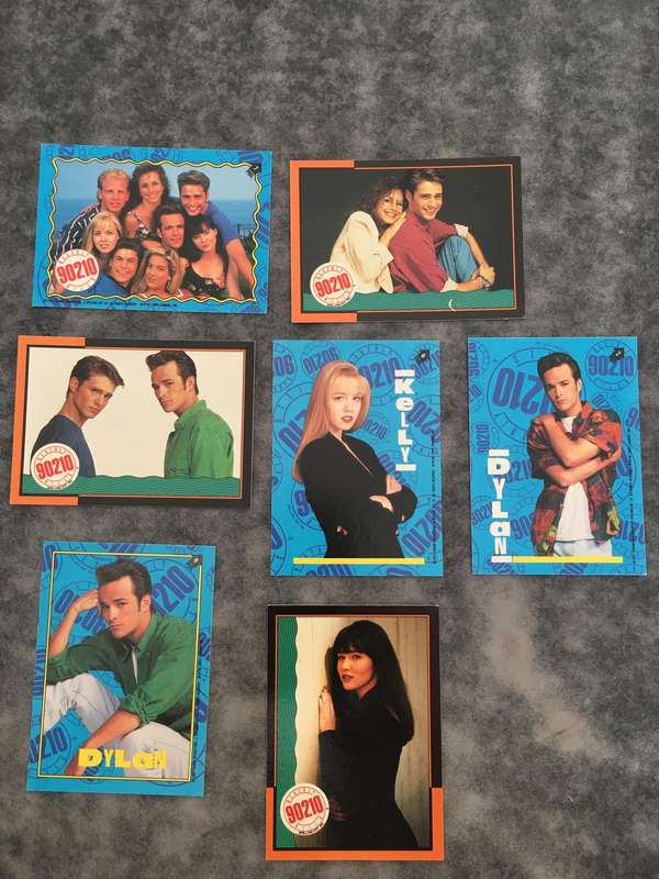 BEVERLY HILLS 90210  - 1991 TRADING CARDS FROM THE SERIES PACK OF  7 CARDS