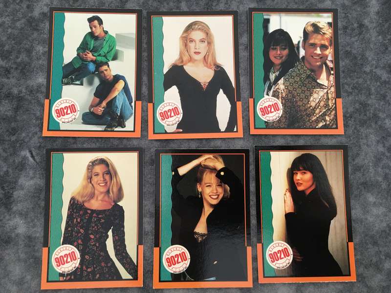 BEVERLY HILLS 90210  - 1991 TRADING CARDS FROM THE SERIES PACK OF  6 CARDS