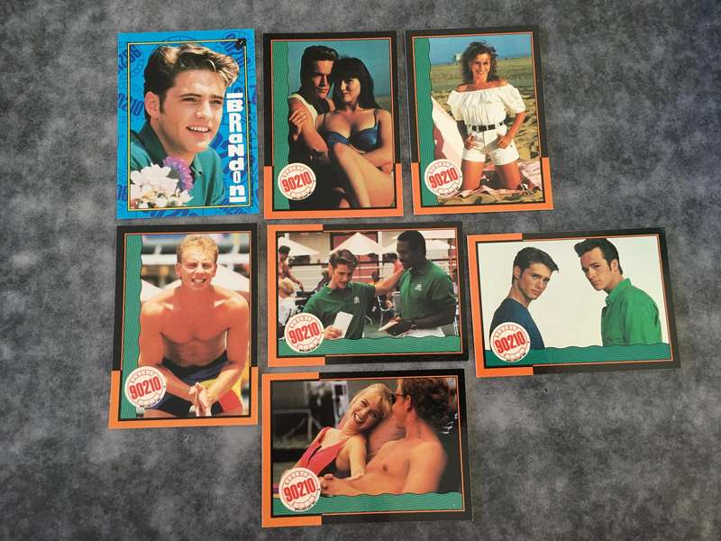 BEVERLY HILLS 90210  - 1991 TRADING CARDS FROM THE SERIES PACK OF  7 CARDS