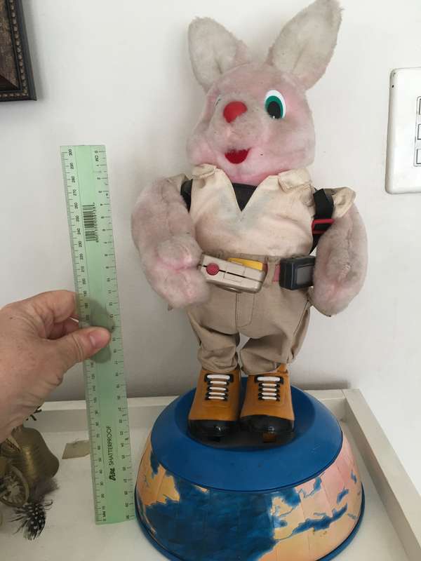 DURACELL BUNNY  NOT SURE IF WORKS SOLD AS IS  OVER RULERS LENGTH