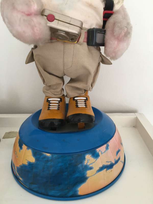 DURACELL BUNNY  NOT SURE IF WORKS SOLD AS IS  OVER RULERS LENGTH