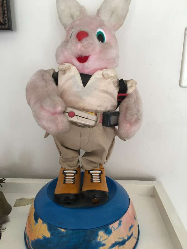 DURACELL BUNNY  NOT SURE IF WORKS SOLD AS IS  OVER RULERS LENGTH