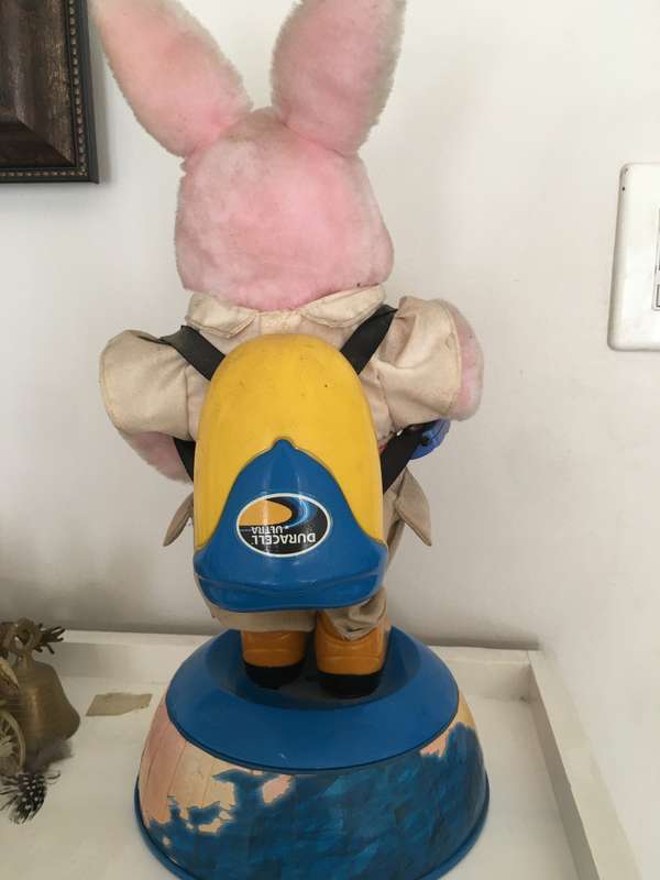DURACELL BUNNY  NOT SURE IF WORKS SOLD AS IS  OVER RULERS LENGTH