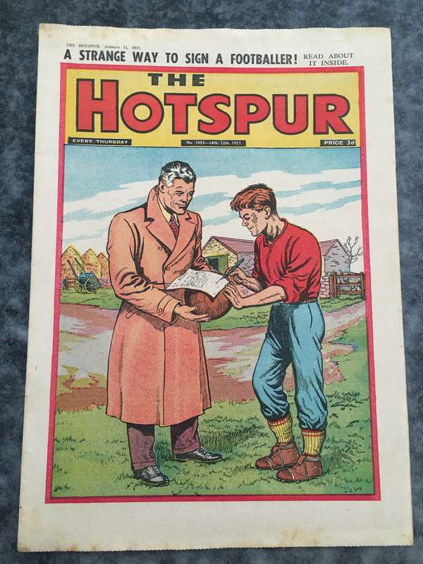 VINTAGE TO ANTIQUE - COMIC/ MAGAZINE - THE HOTSPUR - 1957