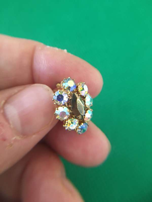 VINTAGE EARRINGS WITH STONES