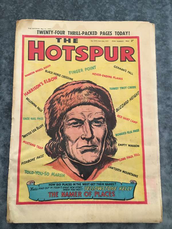 VINTAGE TO ANTIQUE - COMIC/ MAGAZINE - THE HOTSPUR - 1957