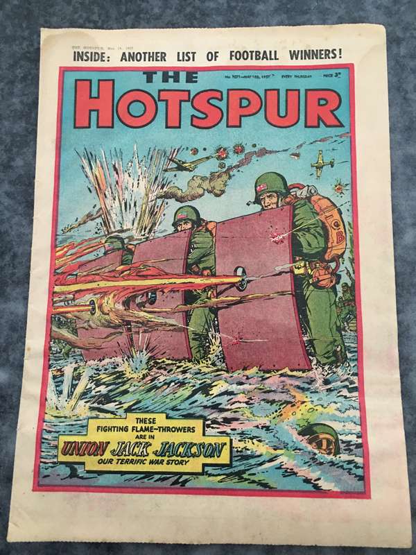 VINTAGE TO ANTIQUE - COMIC/ MAGAZINE - THE HOTSPUR - 1957