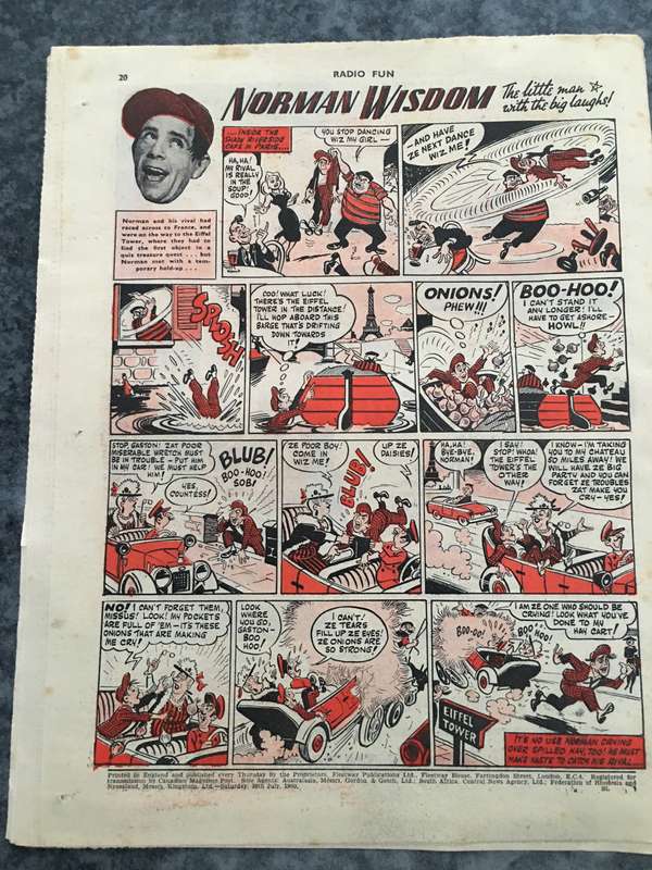 VINTAGE TO ANTIQUE - COMIC/ MAGAZINE - RADIO FUN - 1960