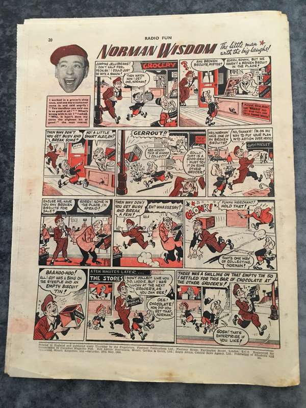 VINTAGE TO ANTIQUE - COMIC/ MAGAZINE - RADIO FUN - 1960