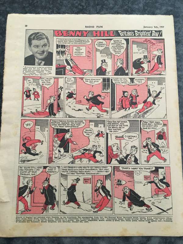 VINTAGE TO ANTIQUE - COMIC/ MAGAZINE - RADIO FUN - 1957
