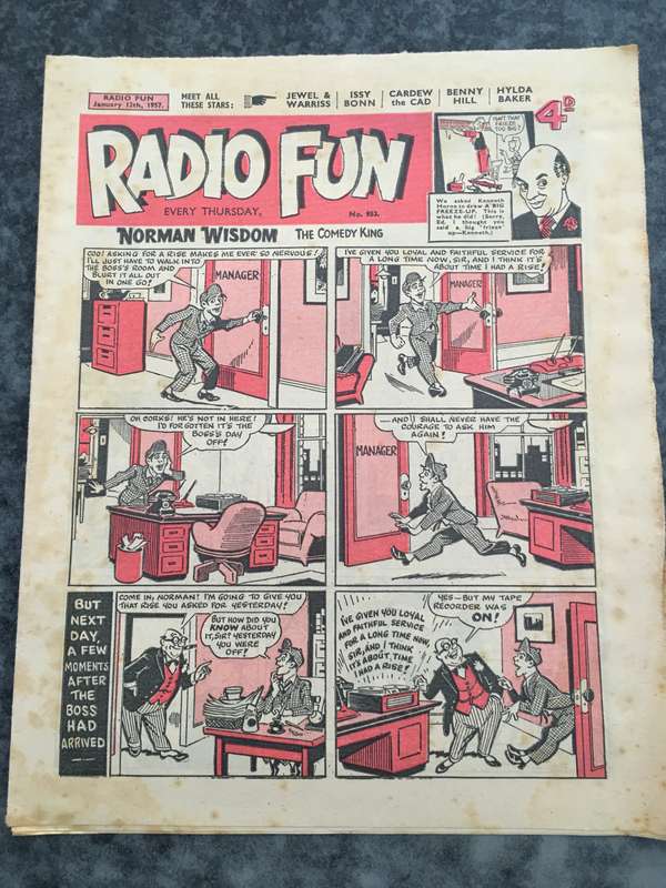 VINTAGE TO ANTIQUE - COMIC/ MAGAZINE - RADIO FUN - 1957