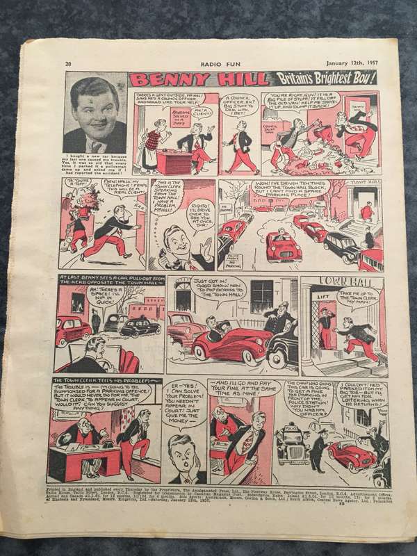 VINTAGE TO ANTIQUE - COMIC/ MAGAZINE - RADIO FUN - 1957