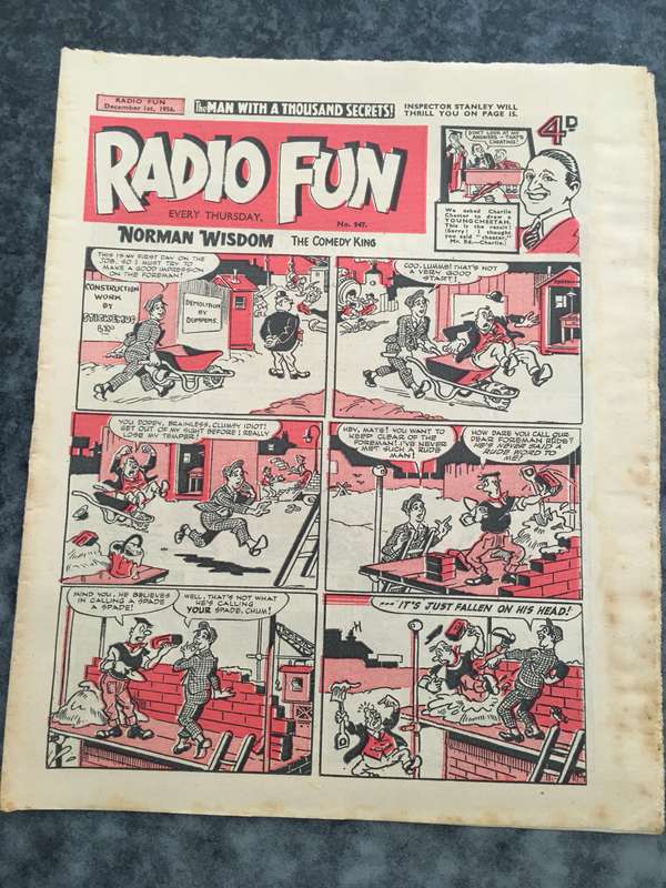 VINTAGE TO ANTIQUE - COMIC/ MAGAZINE - RADIO FUN - 1956
