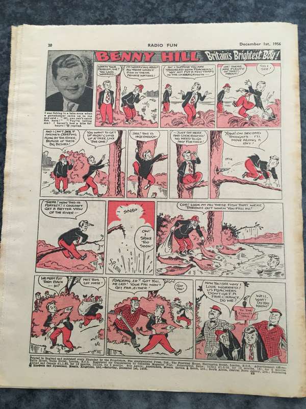 VINTAGE TO ANTIQUE - COMIC/ MAGAZINE - RADIO FUN - 1956