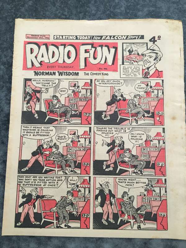 VINTAGE TO ANTIQUE - COMIC/ MAGAZINE - RADIO FUN - 1956
